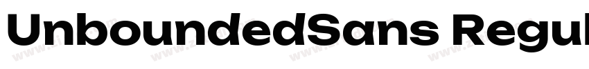 UnboundedSans Regul字体转换 UnboundedSans Regul字体转换